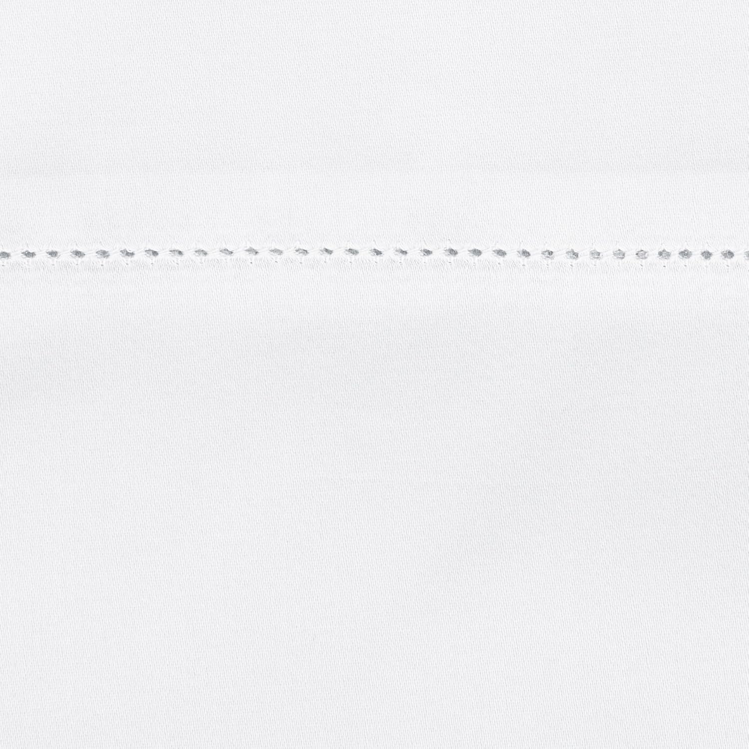 Pinzon 400 Thread Count Egyptian Cotton Sateen Hemstitch Sheet Set - Queen, White: Home & Kitchen