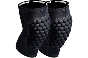 COOLOMG Basketball Knee Pad for Kids Youth Adult, Compression Anti-slip Knee Sleeve for Baseball Volleyball Football, Sports Knee Protector (1 Pair)