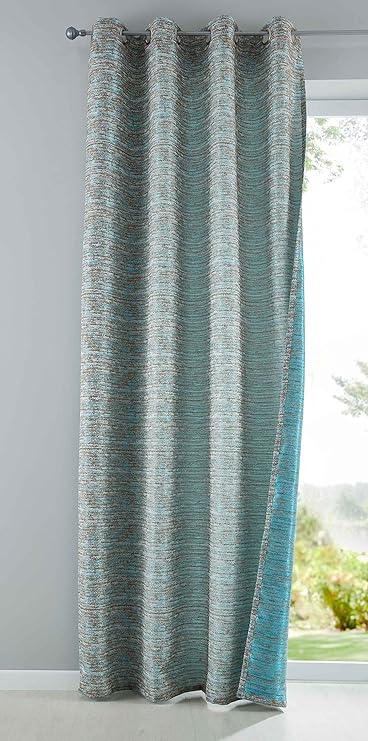 vorhang blickdicht türkis