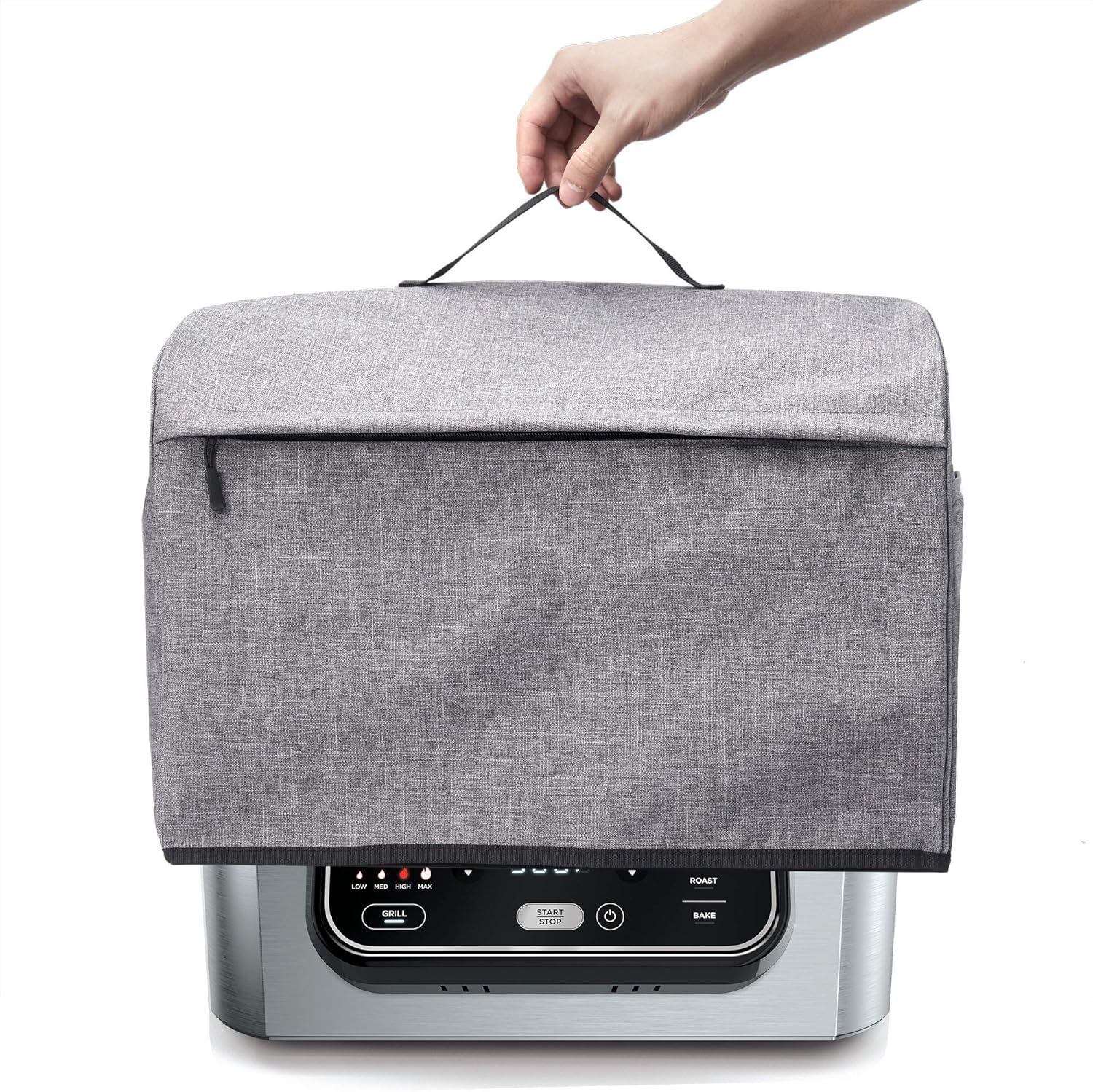 Machine Washable Gray BGDDG Dust Cover with Pockets Compatible with