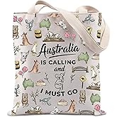 Australia Calling Tote Bag - Landmark Theme Travel Gift