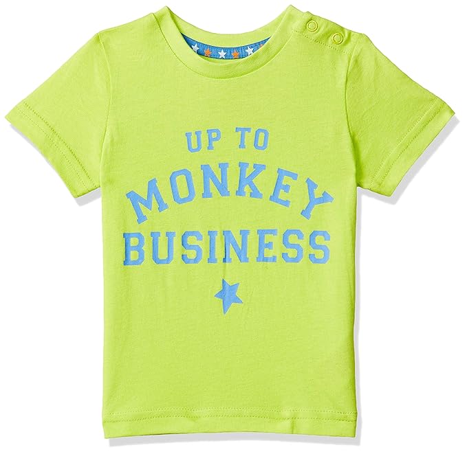 Baby Boys Animal Print Regular Fit T-Shirt