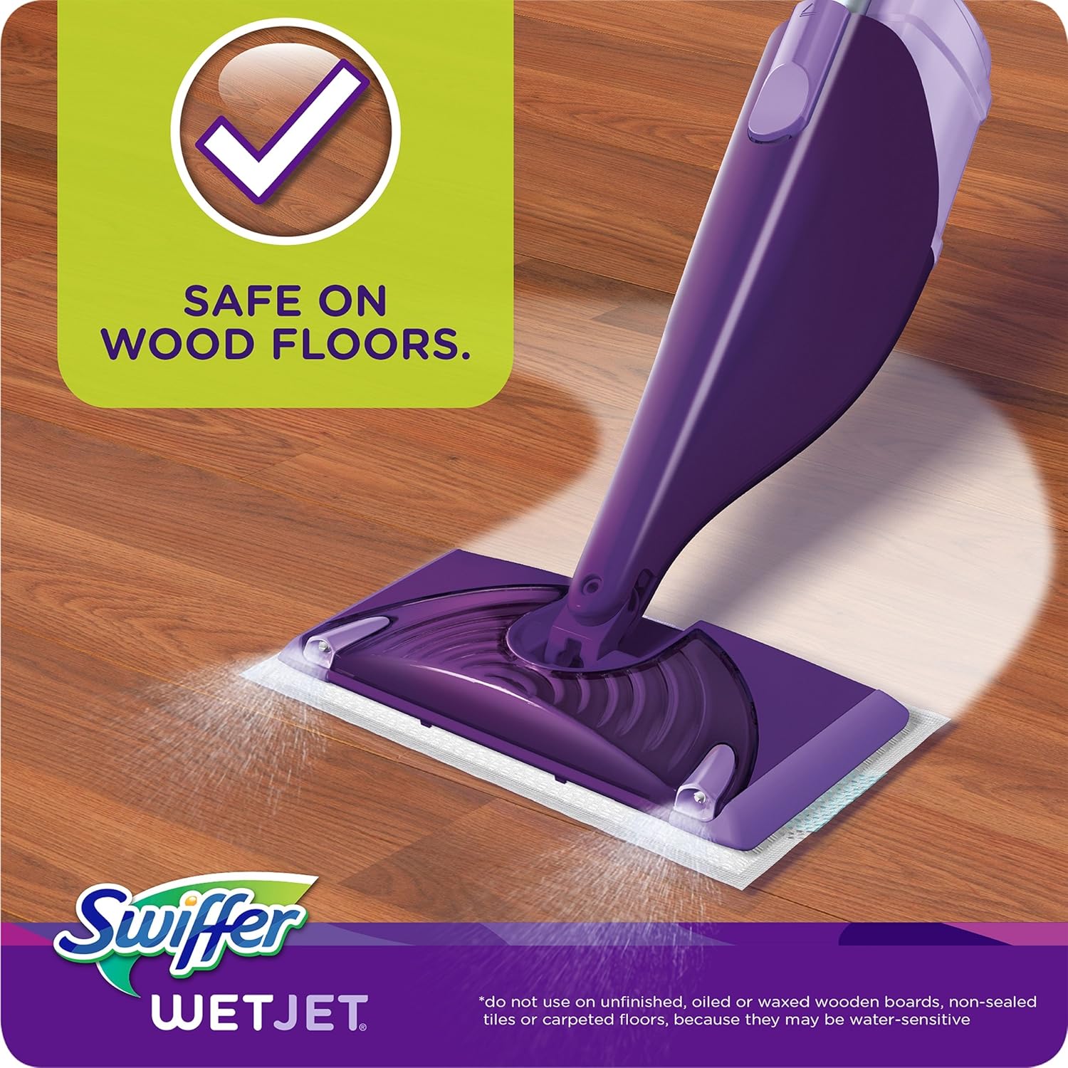 Swiffer Wetjet Hardwood Mop Pad Refills for Floor Mopping and Cleaning, All Purpose Multi Surface Floor Cleaning Product, 17 Count: Health & Personal Care