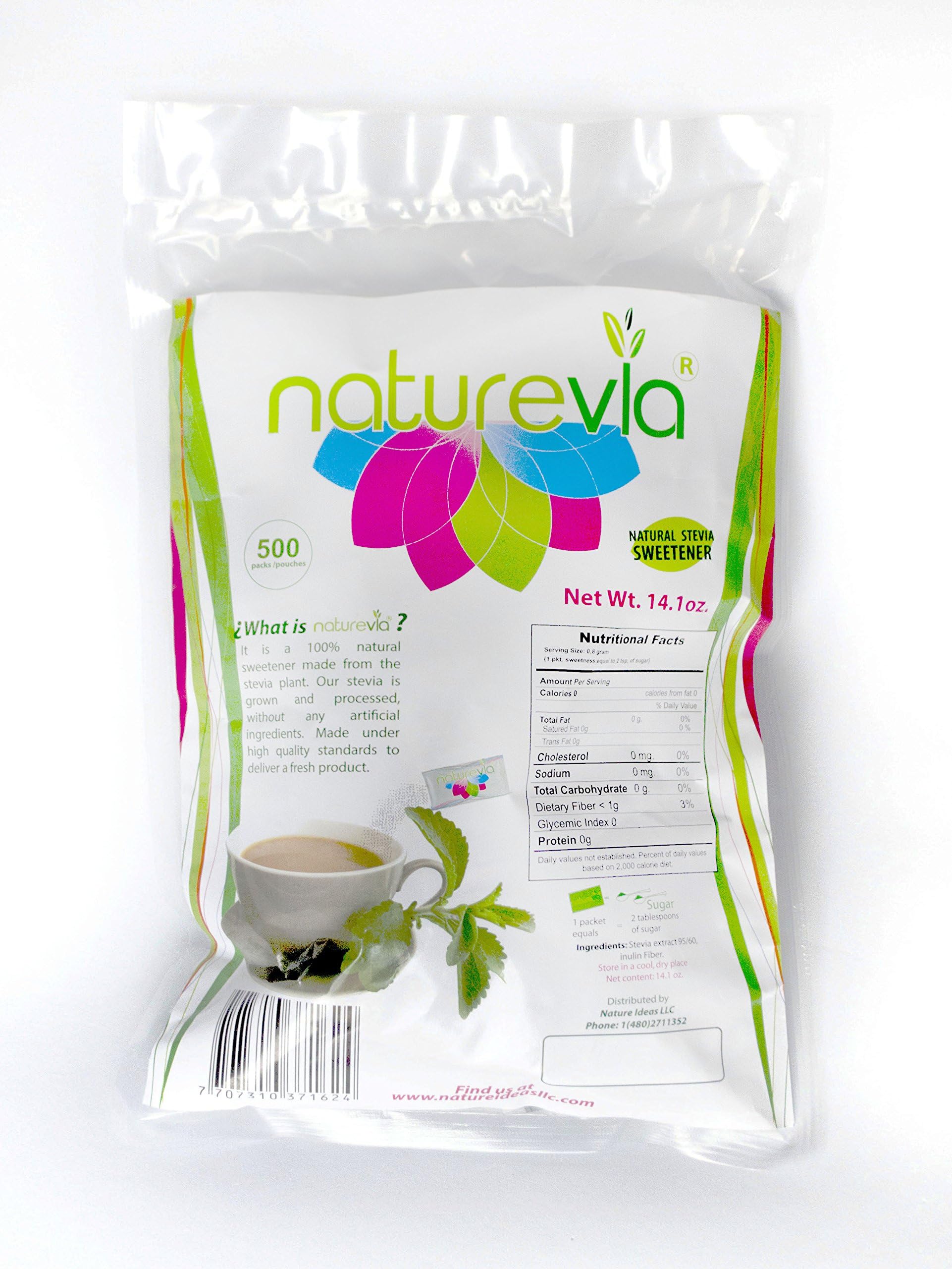 Naturevia Natural Stevia Sweetener - 500 Packets
