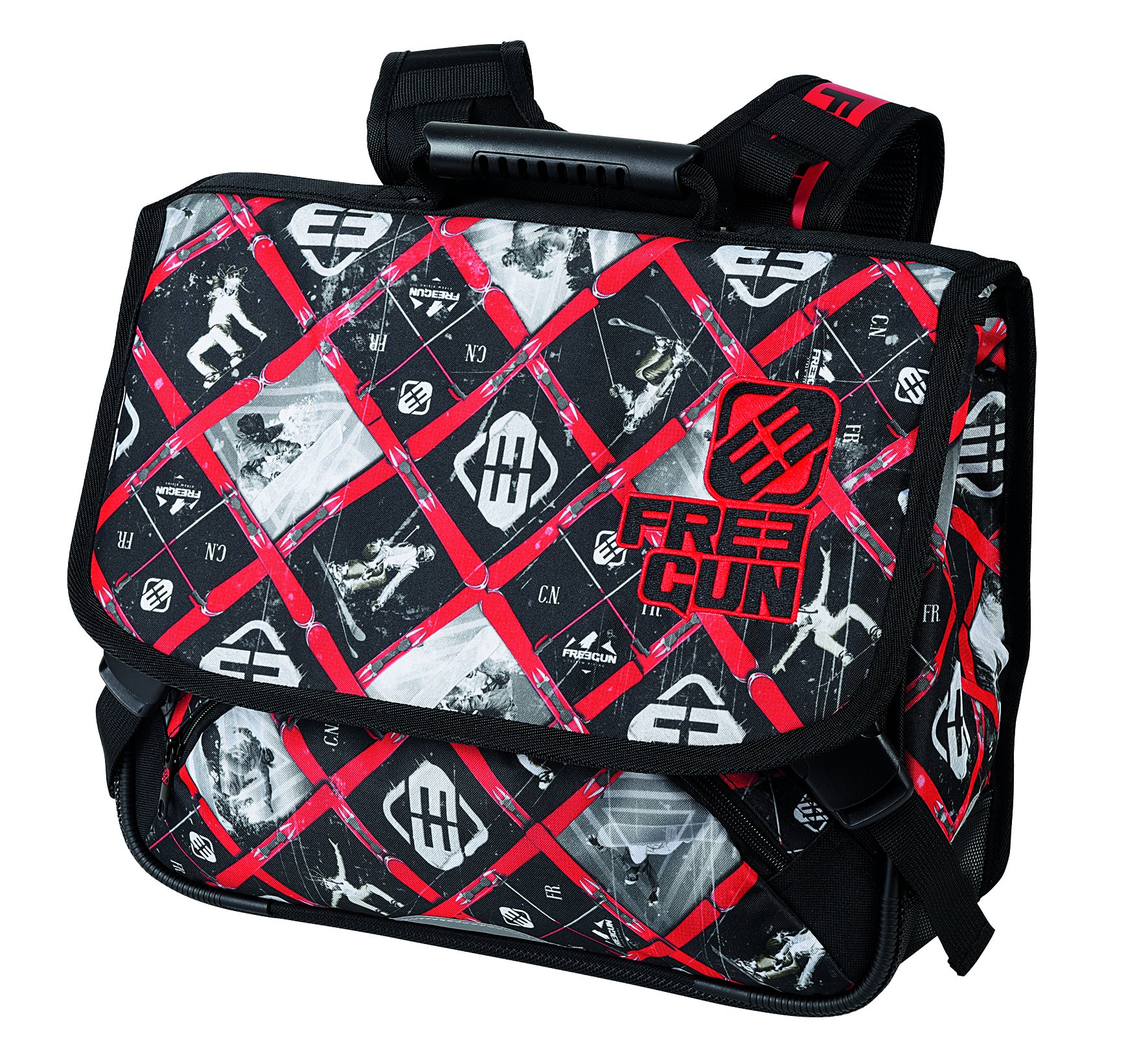 Editions Oberthur Gun Primary School Bag, 38 cm, Black/Red