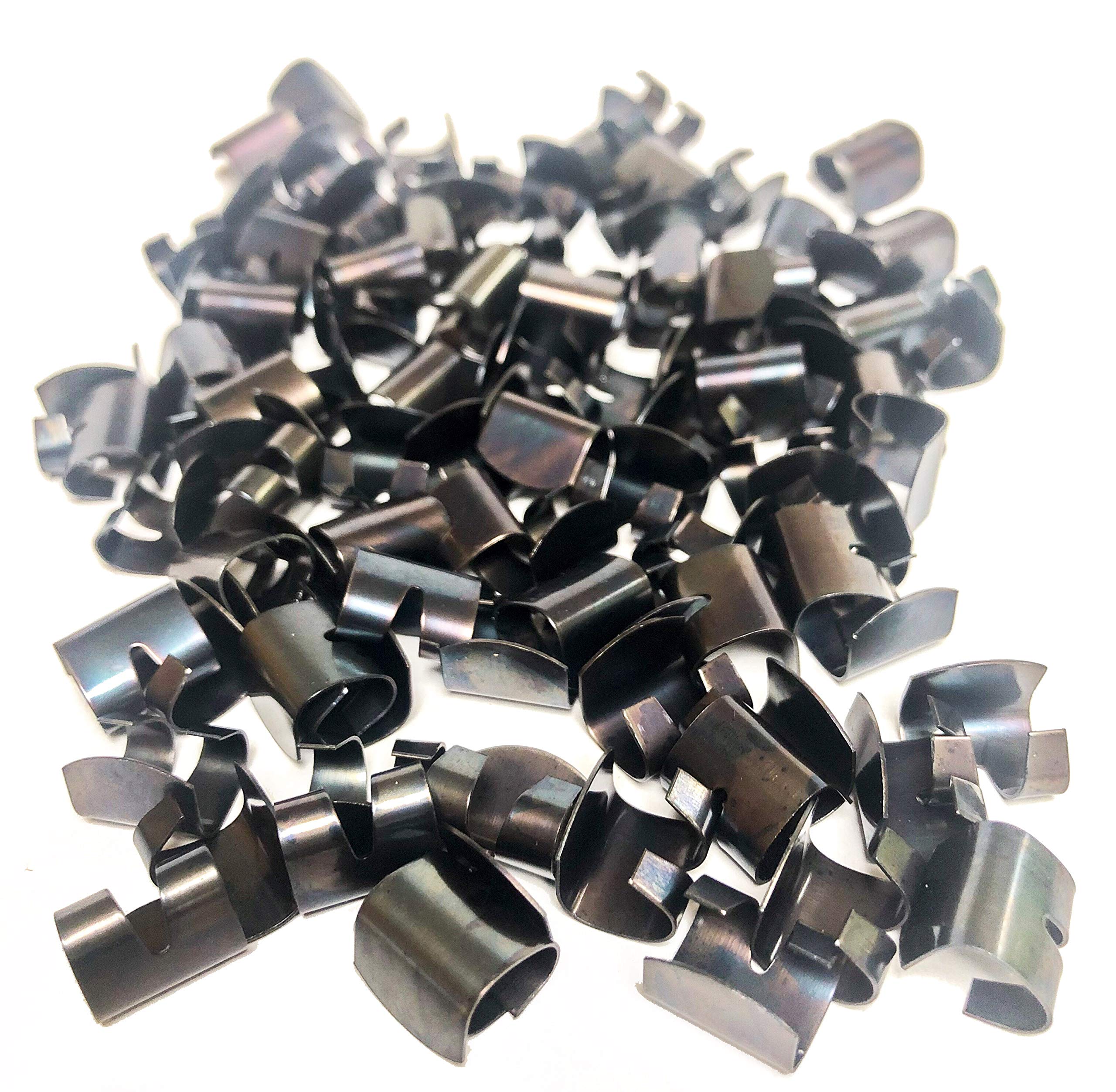 Dovetails Vintage Paint Tin Clips X 100, Spring Metal Clips to Secure Paint pots for Storage, Posting, delivery