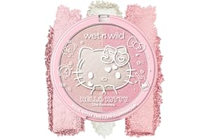 wet n wild Hello Kitty Highlighter Trio, Multi-Dimensional Glow with Iridescent Pearls, Silky-Smooth Buildable & Blendable Formula, Cruelty-Free & Vegan - Cutie Pie