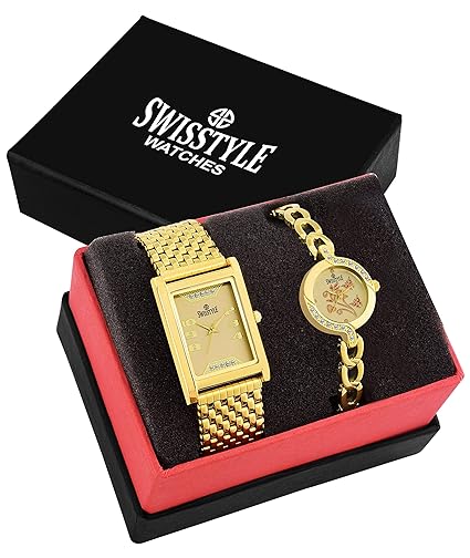 Swisstyle Analogue Gold Dial Unisex Watch SS-1194GLD-1403GLD