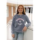 Blue 84 NCAA womens Ncaa Officially Licensed Women's Crewneck Sweatshirt Burnout Vintage Scholar