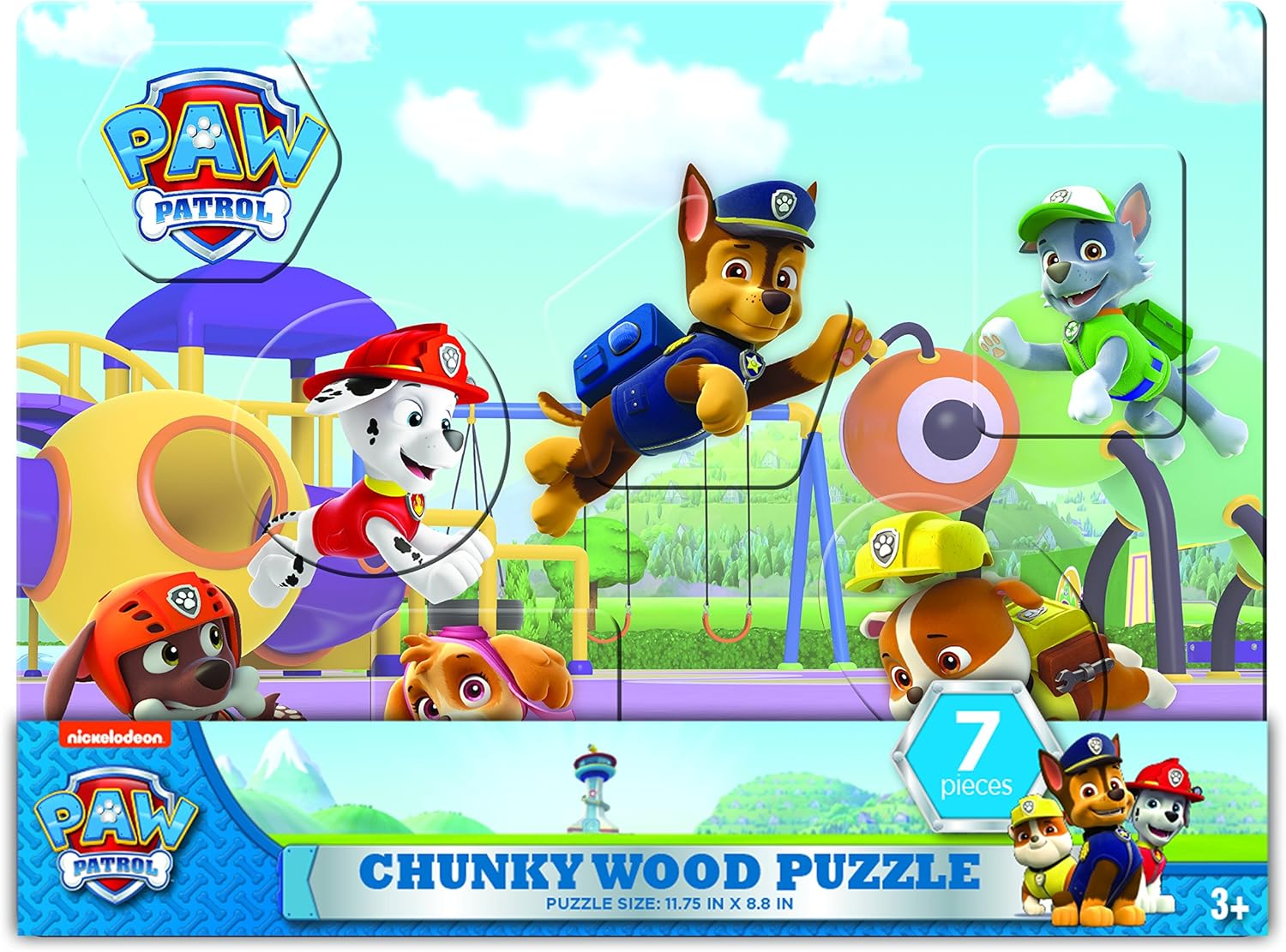 paw patrol wooden puzzle