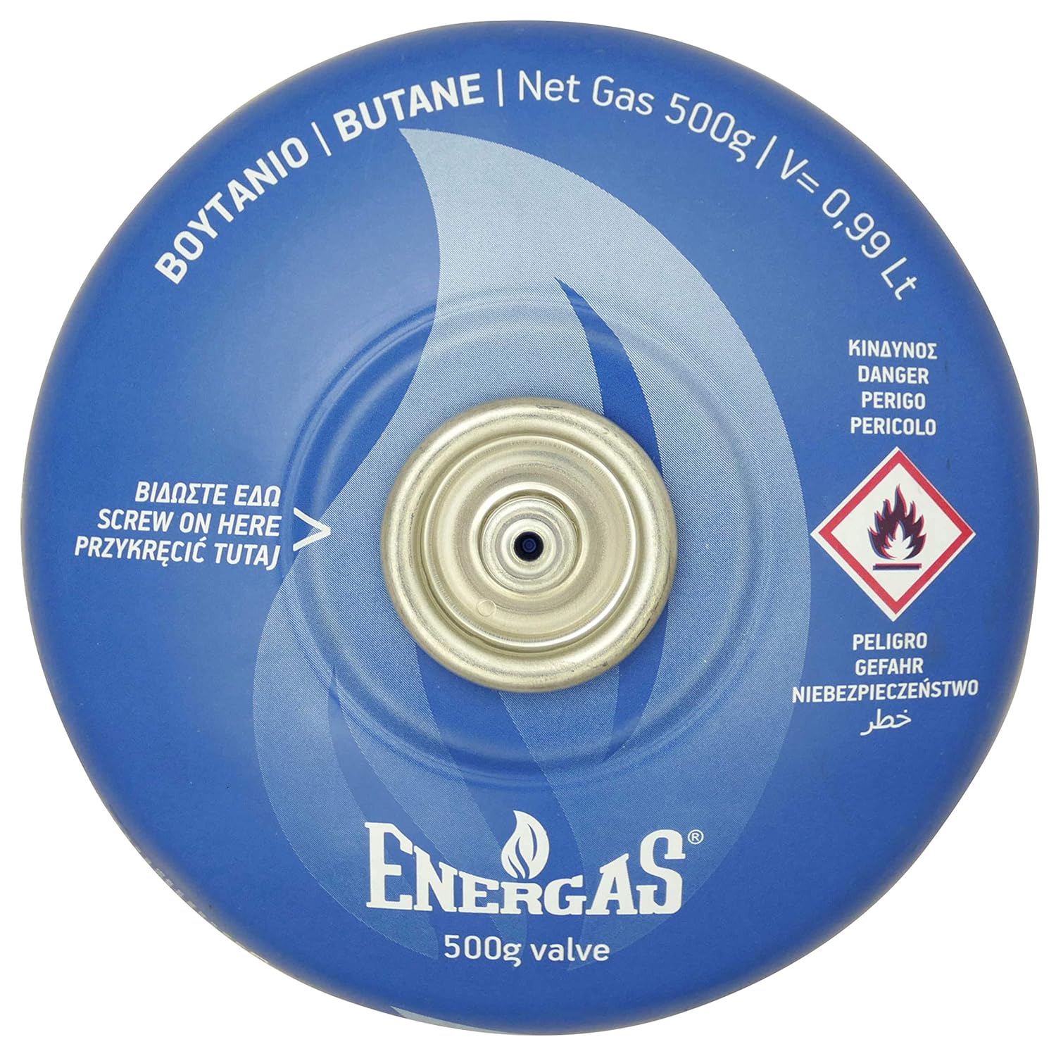 9,17-12,50EUR/kg) 500g Butan Schraubkartusche, Ventilkartusche, EN ...