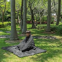 LOOGU Camo Blanket Waterproof Poncho Liner for