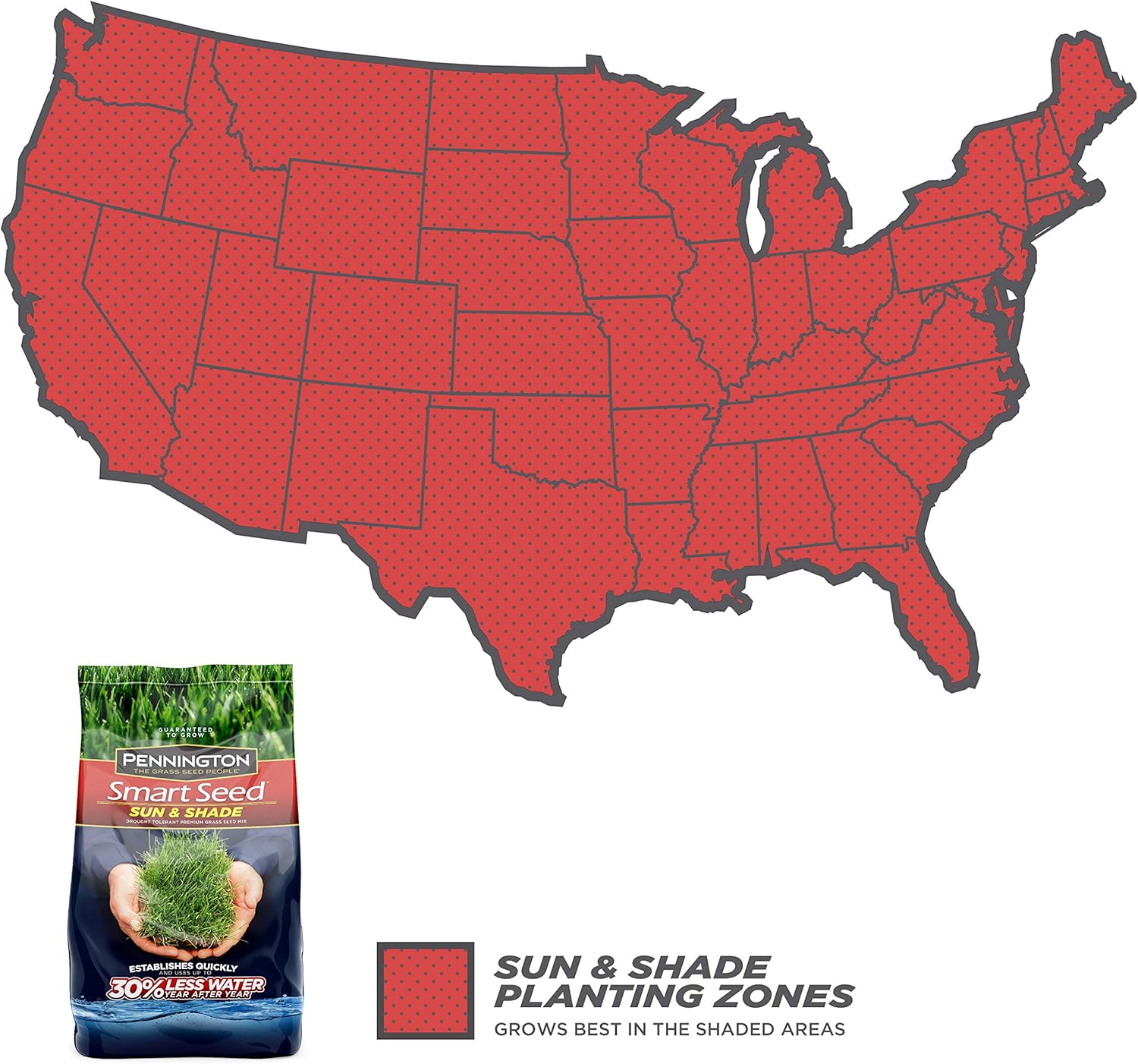 Pennington Smart Sun and Shade Grass Seed, 7 Pounds : Grass Plants : Garden & Outdoor