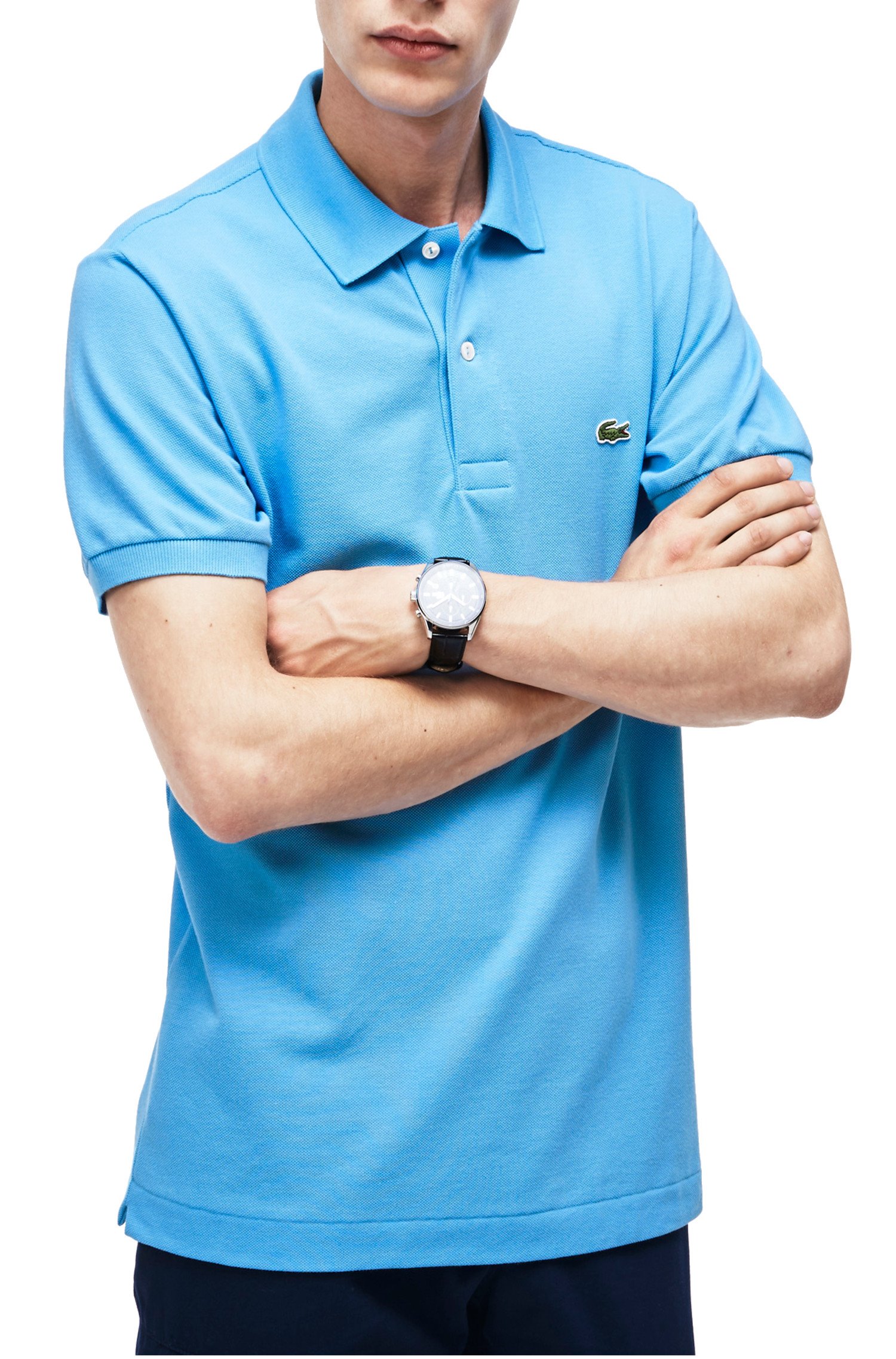 Lacoste Men’s Classic Fit L.12.12 Original Piqué Polo Shirt, Argentine Blue, 4X-Large
