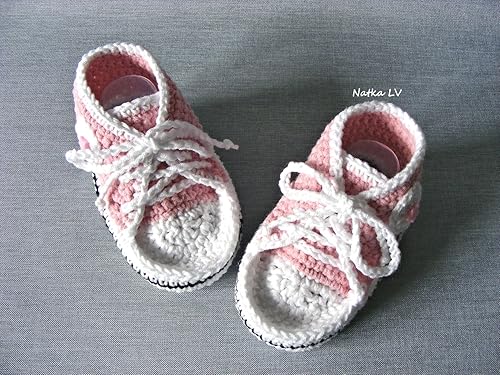 pink newborn booties