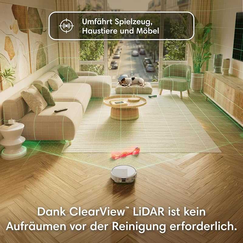 Roomba Plus 416 Saugroboter, AutoWash Basis, selbstreinigende Wischpads, Weiß