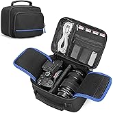 PGmoon Soft Carrying Case Compatible with Sony Alpha 7 II III IV Full-frame Camera, Extra Pockets for Charger, Cables, Cards and More, Case Only(Patent Design)