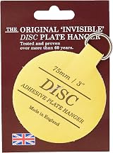 Disc 14226 75mm Adhesive Plate Hanger Yellow - Strong Wall Mount view 2