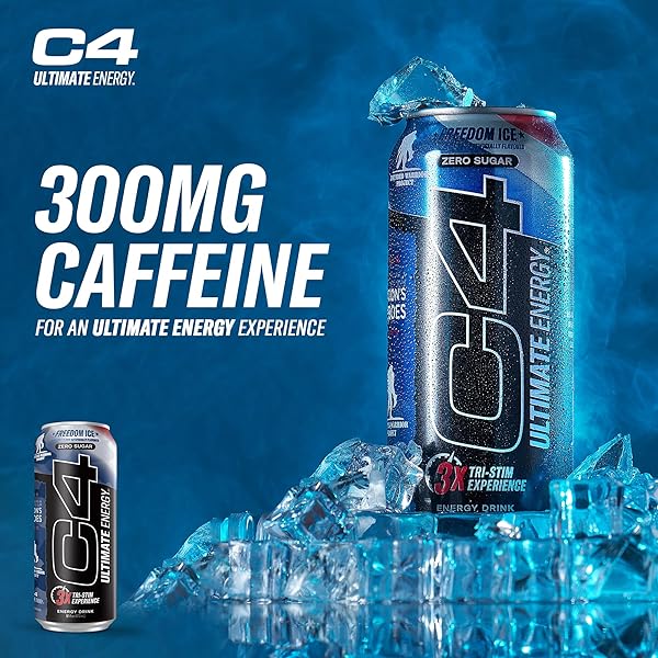 CELLUCOR C4 ULTIMATE X WOUNDED WARRIOR PROJECT | PRE WORKOUT SUGAR FREE ENERGY DRINK | TRI-STIM EXPERIENCE WITH 300MG CAFFEINE + TEACRINE + DYNAMINE | FREEDOM ICE | 16OZ (PACK OF 12)