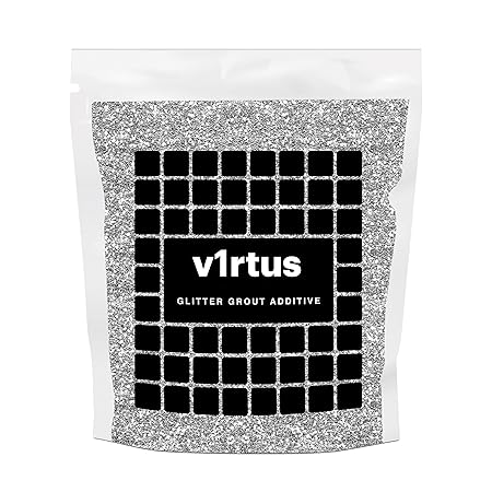 v1rtus - Glitzer-Zusatz für Fugenmörtel - für Badezimmer & Küche - Mischen mit Epoxidharz-/zementbasiertem Fugenmörtel - hitz
