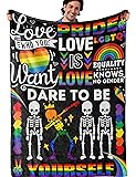 InnoBeta LGBTQ Blanket, LGBT Gifts for