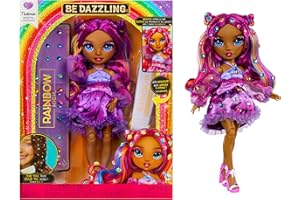 Rainbow High Be Dazzling Fashion Dolls- Noemie Violette (Purple) with Bedazzler Tool and Sparkle Gems