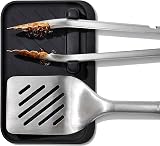 OXO Good Grips 3-Piece Grilling Tool Set with Turner, Tongs & Silicone Rest view 7