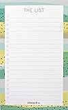 The List- To Do List Notepad, Grocery List Pad, Lined Notepad (No Magnet)