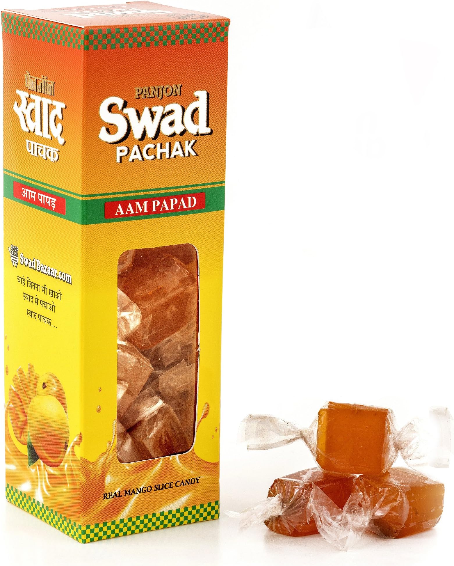 Panjon Swad Pachak Digestive Toffee, Real Mango Slice, 100g