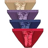 Mens Satin Sport Bikini Small to 4XL Silky Sexy Mens Underwear Multi Pack