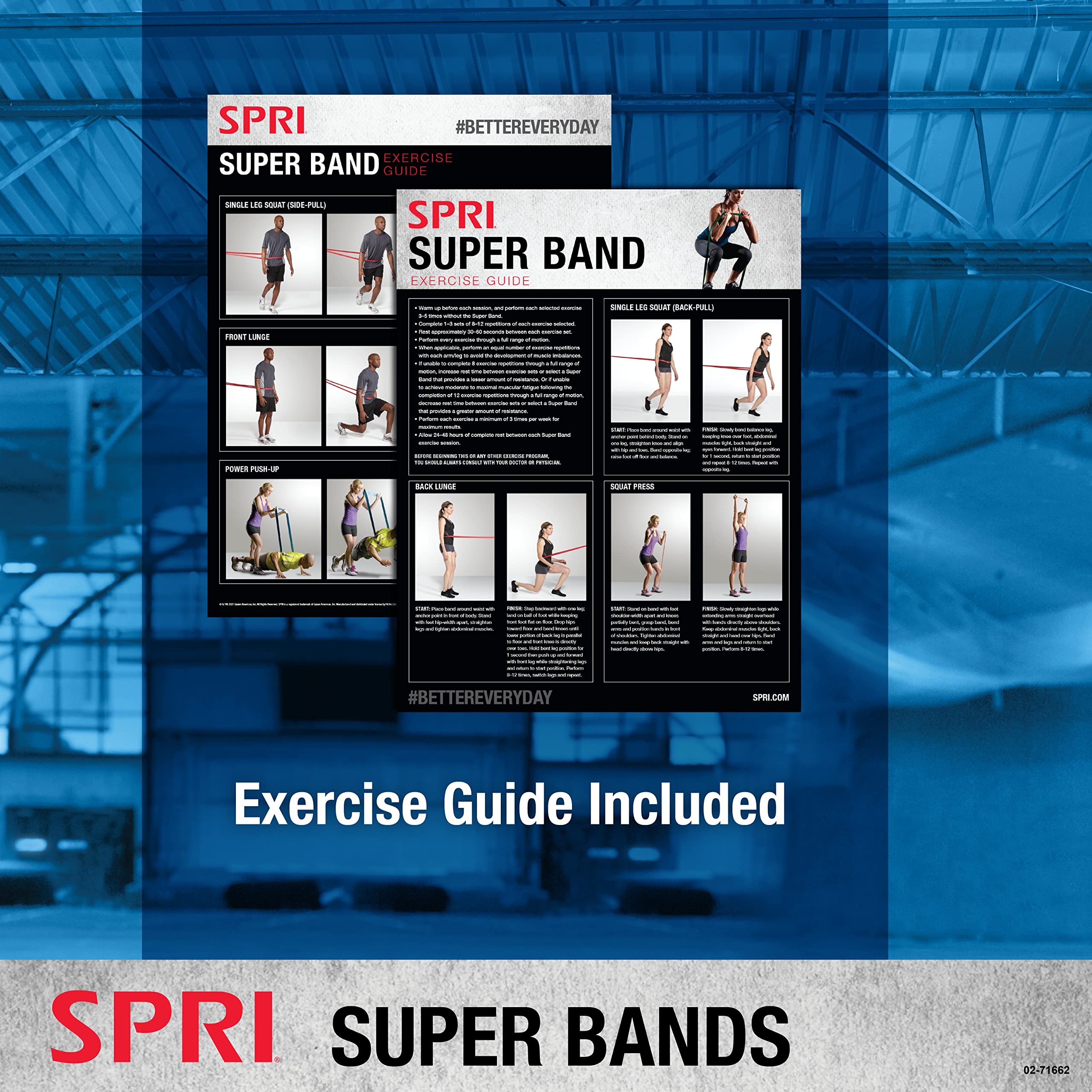 SPRI Superbands - Resistance Band for Assisted Pull-ups, Core Fitness, and Strength Training Resistance Exercises - Versatile Tool for Flexibility, Stamina, and Balance - 1