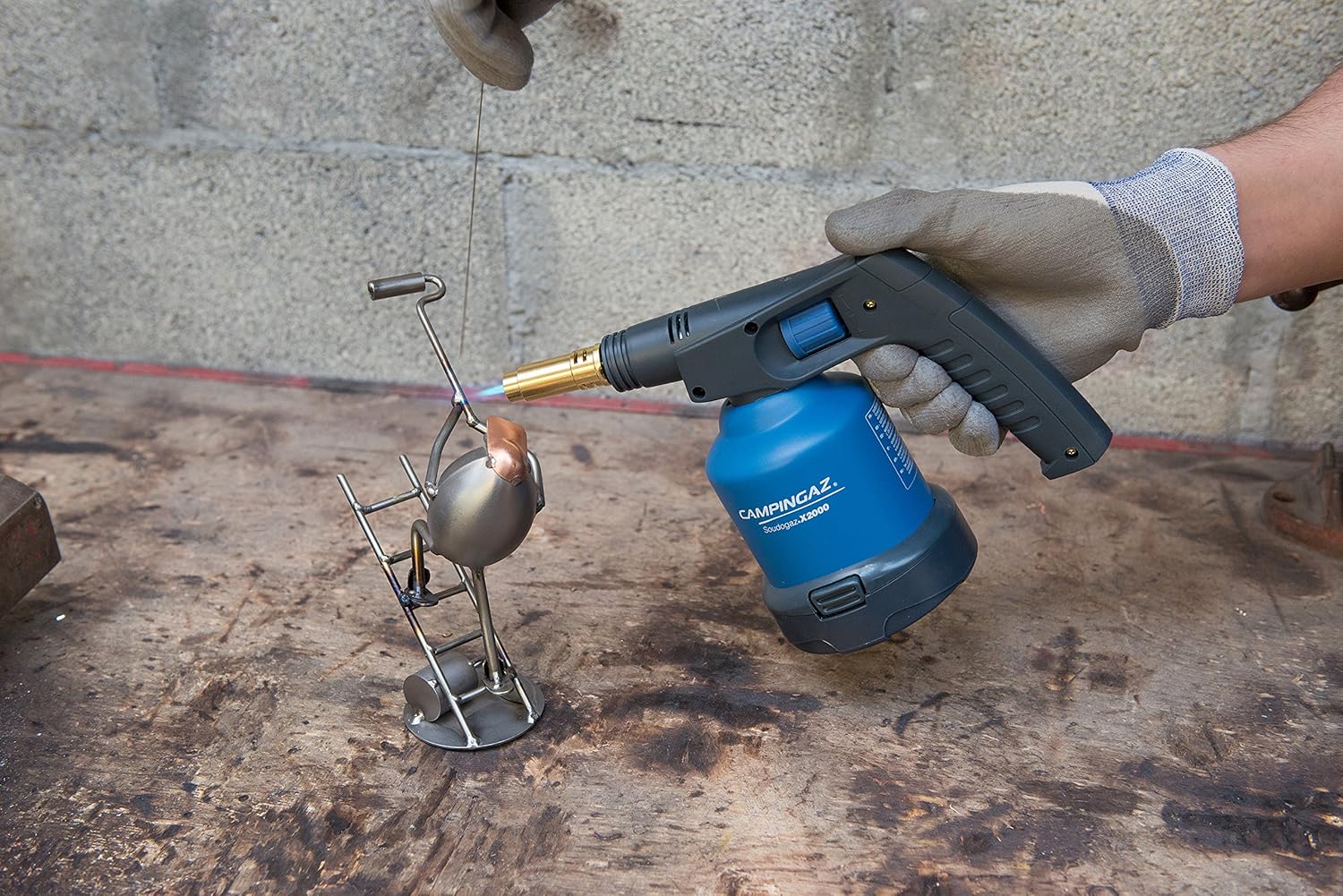 Campingaz 202921 Lámpara soldadura X2000, sin Cartucho, Azul y Negro, 237 x 134 x 136 mm