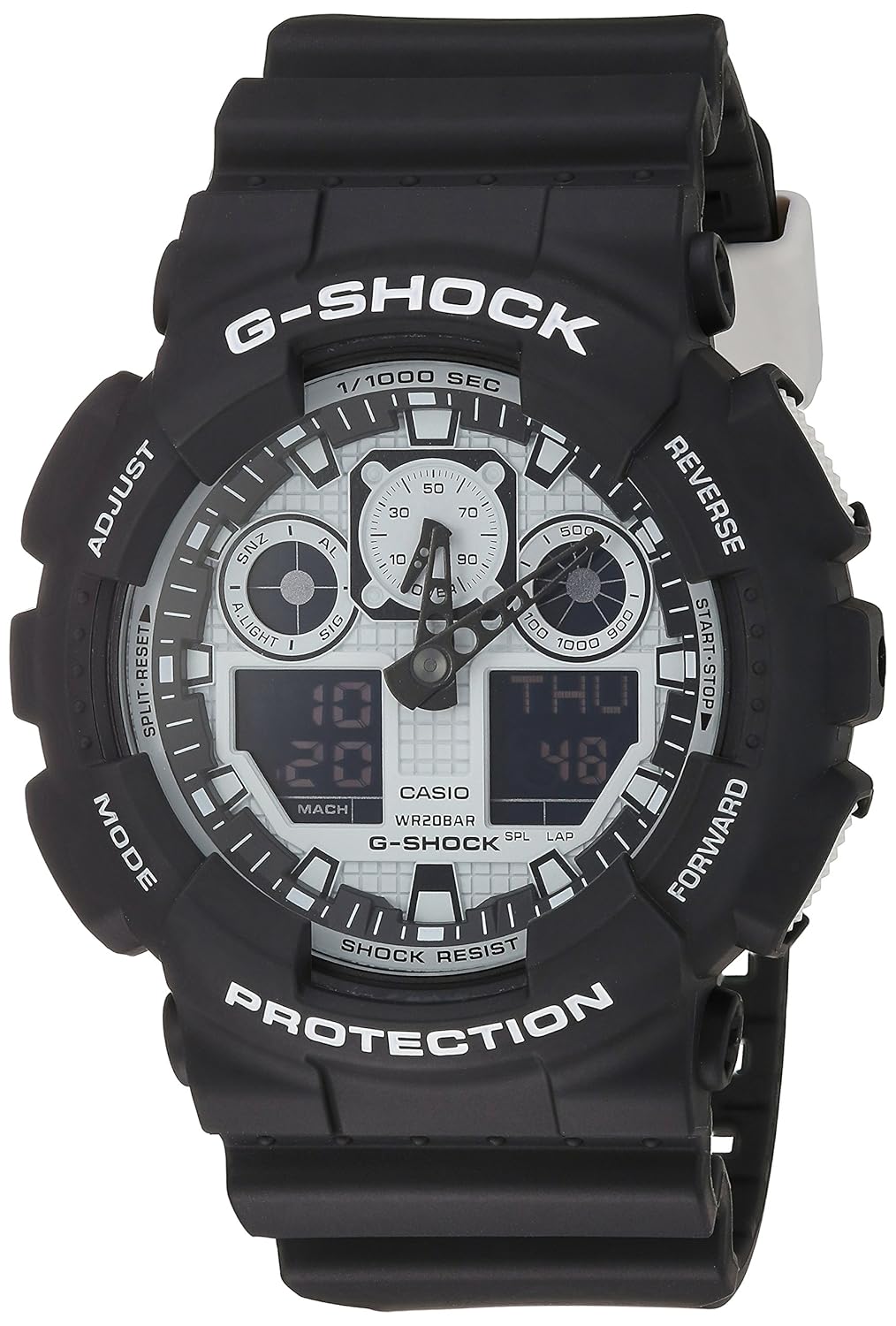 Amazon.com: Casio G-Shock GA-100BW-1A White and Black Series Luxury Watch -  Black/One Size: Casio: Watches