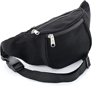 white canvas fanny pack