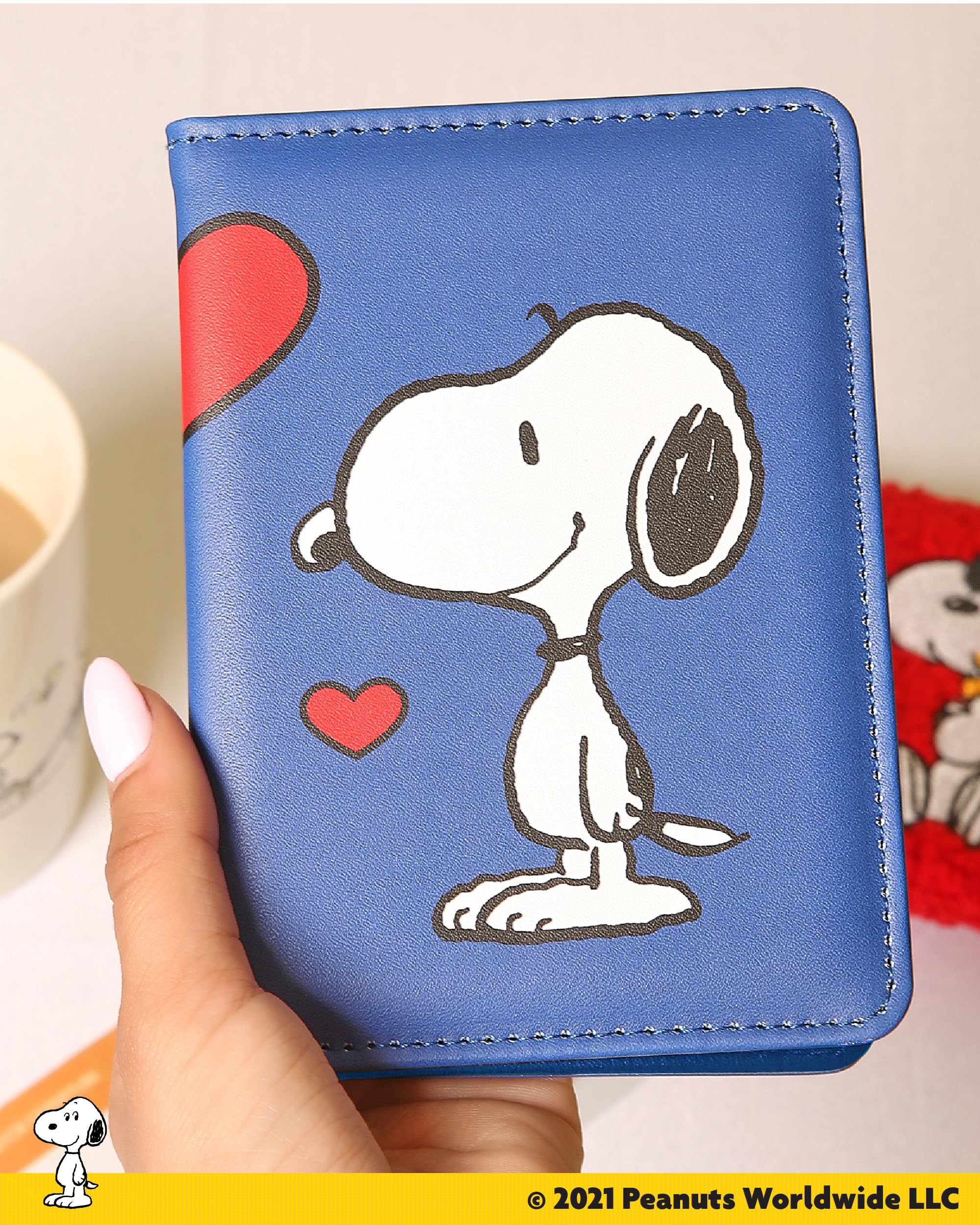 Peanuts Snoopy Passport Cover Official License, Cute Passport Holder for Travel With Woodstock, Snoopy Gifts