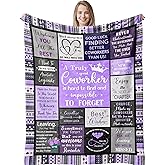 Remwiso Farewell Gifts for Coworkers, Co Worker Leaving Job Gifts for Women, Goodbye/Going Away Gifts for Colleagues, Appreciation/Thank You Gifts for Coworker, New Beginnings Gifts Blanket 60”x50”