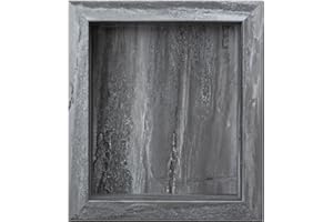 Palisade 17.5 in. x 15.5 in. Vinyl Waterproof Shower Niche Insert in Hermitage Granite/Urban Cliff