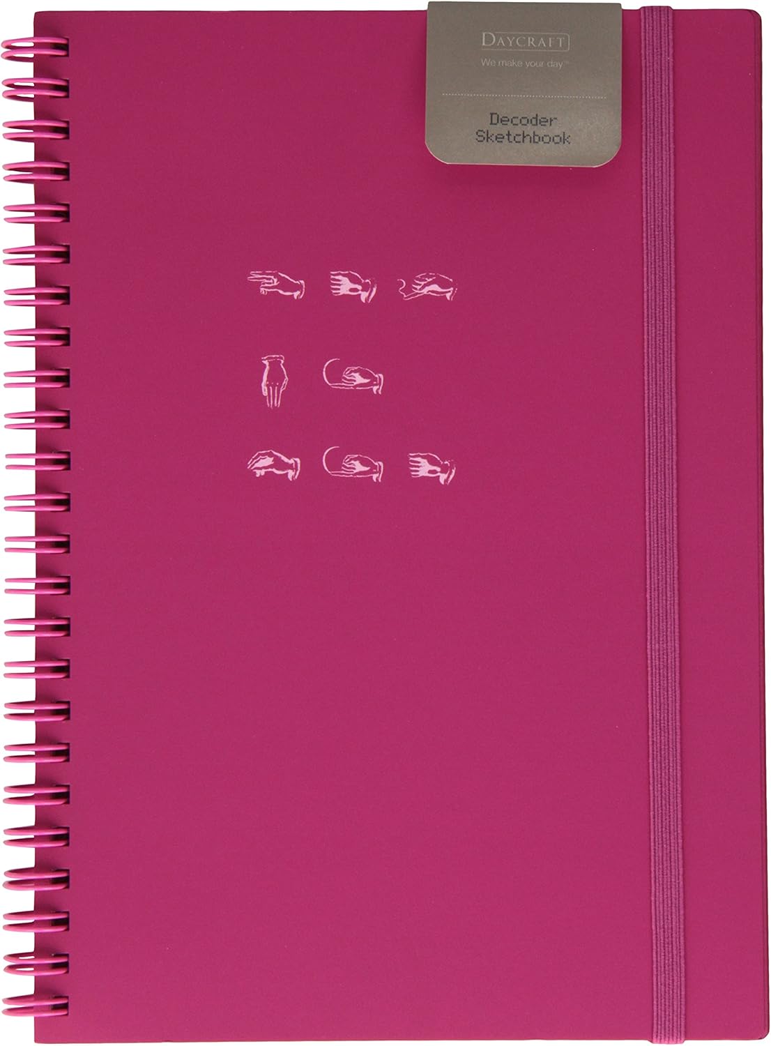 Daycraft Decoder Sketchbook - Magenta/Pink, A5
