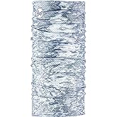 BUFF CoolNet UV Neck Gaiter, UPF 50 Sun Protection, Breathable, Versatile, Quick Dry Face Mask, White & Grey, Adult Size