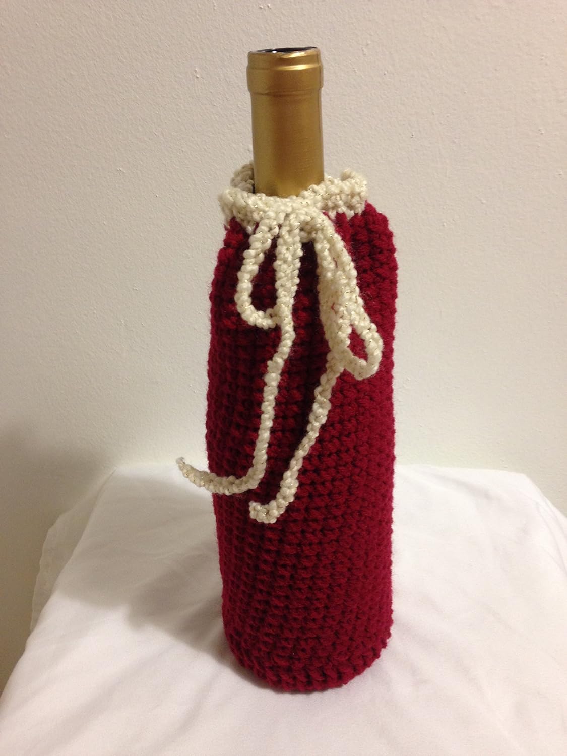 crochet wine bottle bag