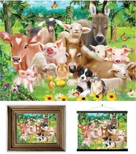 Amazon.com: Baby Animal 3D Poster Wall Art Decor Print | 12x16