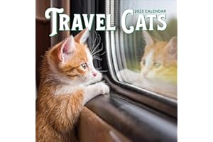 Travel Cats Wall Calendar 2025