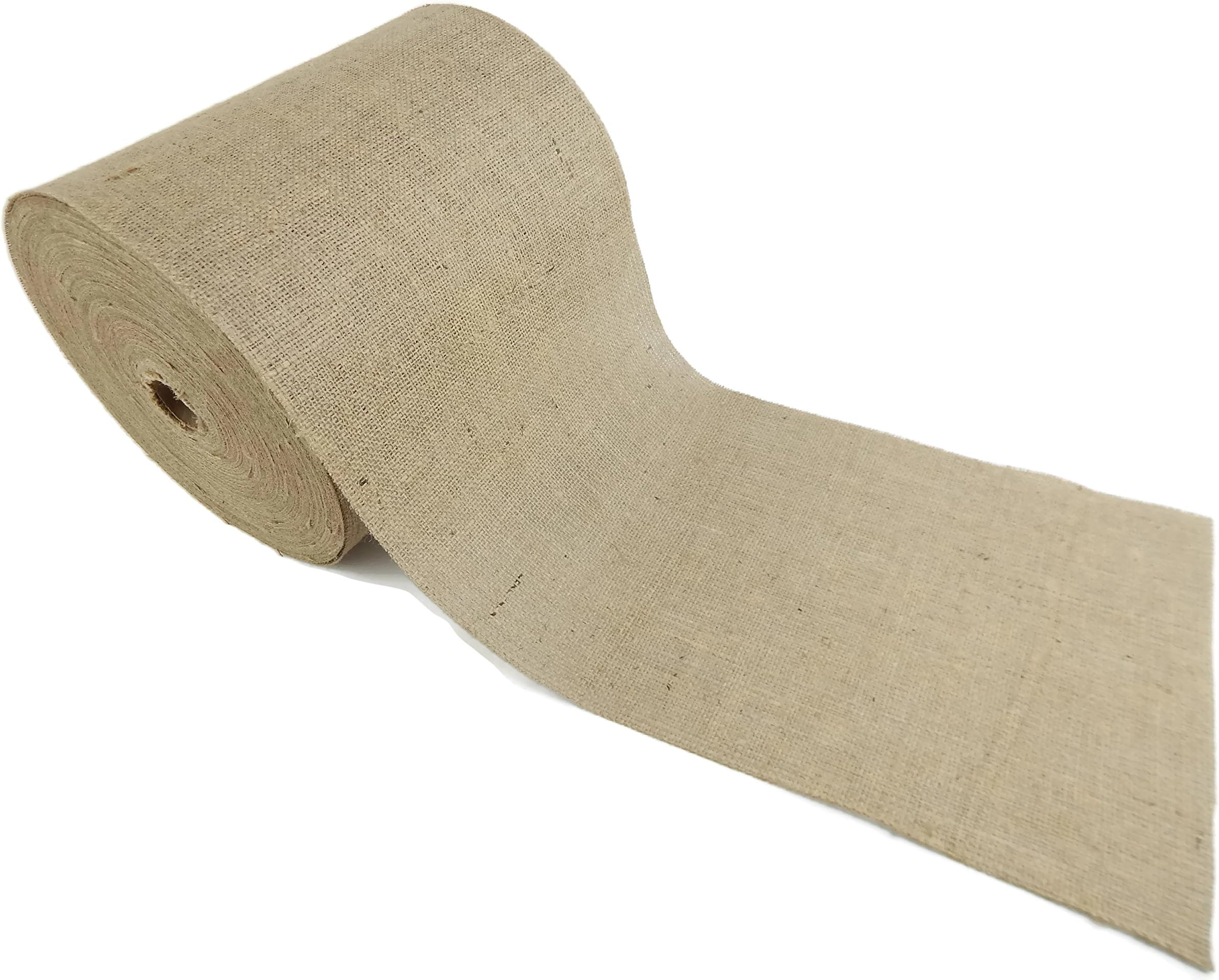 Burlap and Beyond 14" Natural Burlap Roll - 50 Yards Eco-Friendly Jute Burlap Fabric Unfinished Edges 14 Inch