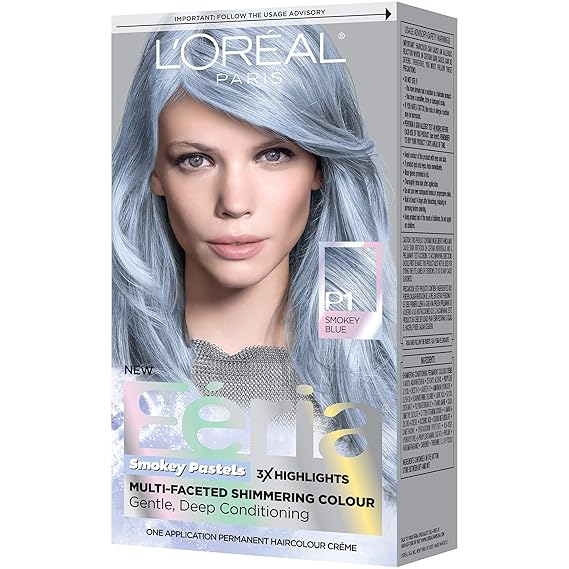 Buy L Oreal Paris Hair Color Feria Pastels Dye Smokey Blue P1