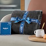 Bedsure Fleece Throw Blanket Sofa Blanket 130x150 Dark Grey view 7