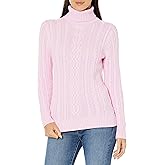 Amazon Essentials Women's Fisherman Cable Turtleneck Sweater (Available in Plus Size)