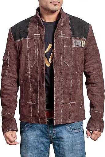 distressed suede jacket