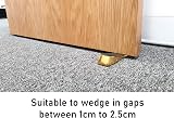 Select Hardware Keypak Premium Door Stopper Rubber Brass Wedge Heavy Duty view 5