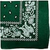 Novelty Bandanas Paisley Cotton Bandanas Single Pack