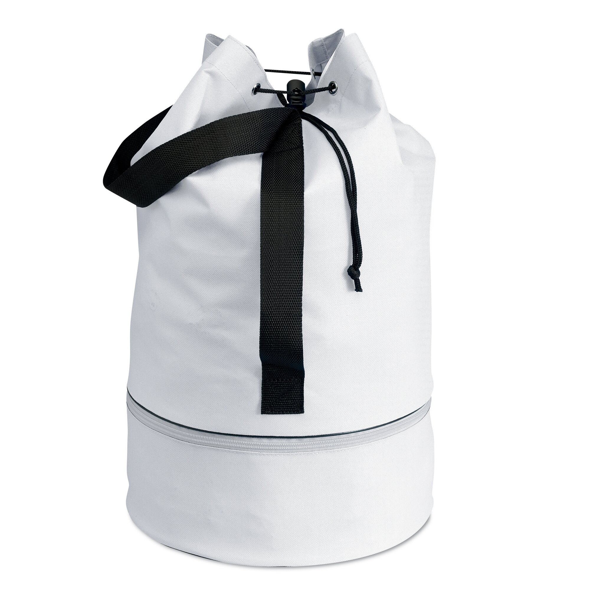 PromotionGift Duffle bag in 600D polyester - white